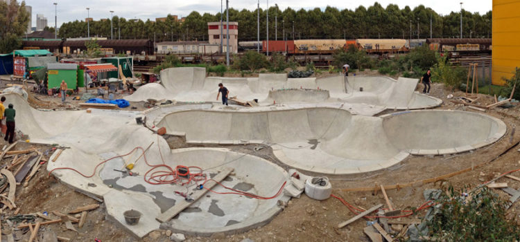 Skateboard-Bowl Port Land, Klybeckquai Basel
