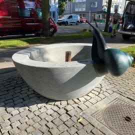 «Schneckenbrunnen», 1953 von Hedwig Frei, Breitenmatte Basel